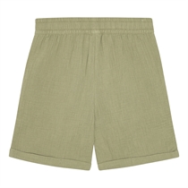 BIRKHOLM Muslin Shorts Støvet Grøn